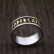 Prstan Viking Amulet Rune Words - SS8-595R Gold