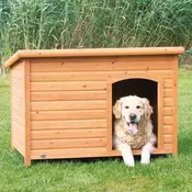 Trixie drvena kucica za pse, ravni krov, XL