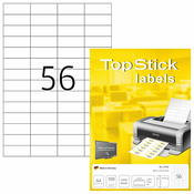 HERMA etikete TOPSTICK 52.2 x 21.2 mm, 56, 100, Bela