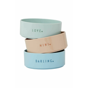 Komplet posod Design Letters Mini favourite bowl set 3-pack