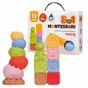Monkey Gym Senzorični bloki, senzorična piramida - izobraževalni set Montessori 13 kosov., (5000081120)