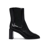 Calvin Klein Škornji Block Heel Chelsea Boot Lth HW0HW03177 Črna