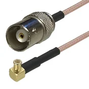 shumee Pigtail MCX RA vtič/BNC vtičnica RG316 20 cm