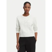 Calvin Klein Jeans Pulover LV047G322G Kremna Regular Fit