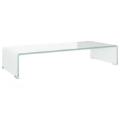 Vidaxl Stojalo za TV/ekran stekleno zeleno 70x30x13 cm