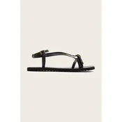 AllSaints sandali z odprto peto ženski usnjeni Tyla Eyelet Sandal