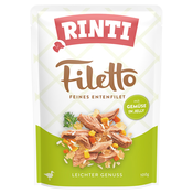 Ekonomicno pakiranje RINTI Filet Pouch in Jelly 48 x 100 g - Pacetina s povrcem