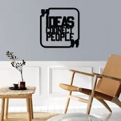 Wallity Zidna dekoracija Ideas Connect People, 50 x 50 cm, Crna