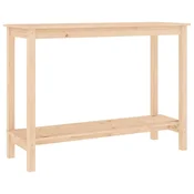 Vidaxl Konzolna mizica 110x40x80 cm trdna borovina
