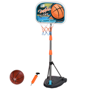 HOMCOM HOMCOM Set otroške košarke z nastavljivo višino, košarkarska žoga, podstavek in napihovalna črpalka so vključeni 32x65x126-158cm, (20746881)