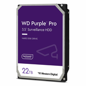 Western Digital WD Purple Pro 22TB 3 5 inca SATA 6Gb/s - tvrdi disk za unutarnji nadzor (CMR)