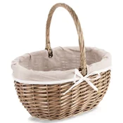 Northix Pletena košara za piknik 40x31x40 cm
