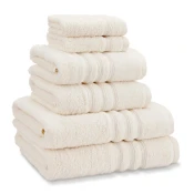 Kremno beli frotirni bombažni komplet brisač 6 ks Zero Twist – Catherine Lansfield