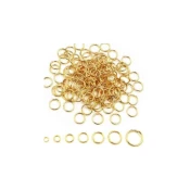 Nerdjajuci celik 316 alka 6 mm pozlata-10 kom