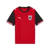 PUMA Austria 2026 Home Jersey Youth, Shop, Red/Black, 7-8Y