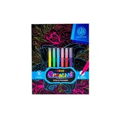 Astra AstraFUN Creativo Neon Flowers set za barvanje, 6 markerjev + 16 slik, 601024002