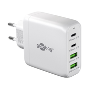 GOOBAY hitri polnilec 2x USB-C + 2x USB-A 5V 68W, bel