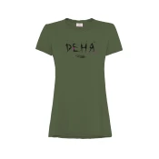 Deha GRAPHIC T-SHIRT, ženska majica, zelena A00596