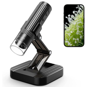 K&F Wireless WiFi microscope, handheld USB HD inspection camera, 50x-1000x magnification, with folda