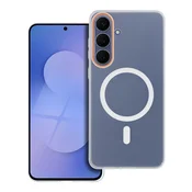OEM Prozorna torbica za Motorola G86 Go Orange, združljiva z MagSafe