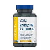 Applied Nutrition - Magnezij in vitamin D3, 60 kapsul