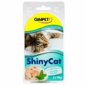 GimCat ShinyCat piščanec + rakci 2x70 g