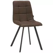 STOLICA braon, crna metal, tekstil