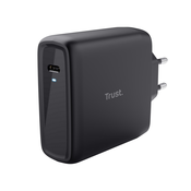 Punjac TRUST Maxo 100W/USB-C/laptop/smartphone/tablet/2m USB-C kabel/crna