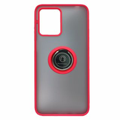 MaxMobile maskica za Motorola Moto G53 MATTE RED WITH RING