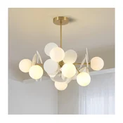 Brilagi - Luster na šipci BALMO 8xG9/9W/230V precnik 60 cm zlatna/bela