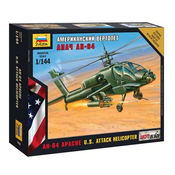 Maketa ZVEZDA, AH-64 Apache U.S. Attack Helicopter, 1:144