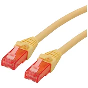 ROLINE Roline 21.15.2520 RJ45 omrežni kabel\, Patch kabel CAT 6 U/UTP 0.50 m rumena 1 kos, (20420495)