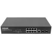 Intellinet 561167 mrežni prekidac Upravljano Gigabit Ethernet (10/100/1000) Podrška za napajanje putem Etherneta (PoE) Crno