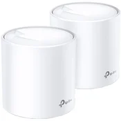 AX5400 Whole Home Mesh Wi-Fi System, Wi-Fi 6, 2402Mbps (4 streams) at 5GHz and 574Mbps (2 streams) at 2.4GHz, 2 Gigabit ports of each unit, support OFDMA, MU-MIMO, 802.11k/v/r seamless roaming, support WPA3, HomecareTM system, easy setup and manageme