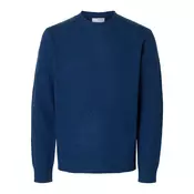 SELECTED HOMME Pulover Neil temno modra