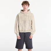 Mikina Patta Loopback Logo Zip Hooded Sweater UNISEX Irish Cream L