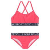 BENCH Bikini, roza / crna