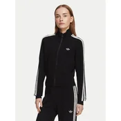 Pulover adidas Knitted Firebird Track Top Black/ White M