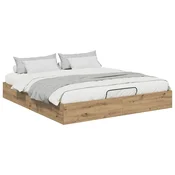 Otomanski krevet Umjetnicka hrastovina 203 x 180 x 25 cm