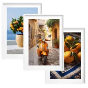 shumee Plakati Stenska umetnost v okvirjih Italijanska ulica Vespa Italija za kuhinjo
