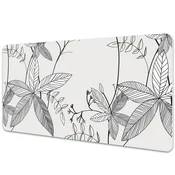 Decormat Podloga za pisalno mizo Cvetje doodle 100x50 cm