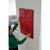 Wallity Dekorativna uramljena slika, 45x68cm, Crveni