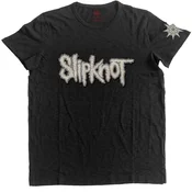 Slipknot Logo & Star (Applique) Black L Majica