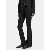 HUGO Hlače iz tkanine Nenrietta 50567273 Črna Slim Fit