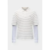 HOLLISTER Majica svetlo siva/temno siva/bela