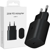Kucni punjac Eima USB Type-C 3A 25W sa kablom crni