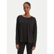 BOSS Pižamska bluza B Logo 50550693 Črna Relaxed Fit