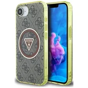 1 to 3 Guess Ovitek Iml Kovinski Z Bleščicami Za Iphone 16E Za Magsafe Circle Triange