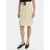 HUGO Midi krilo Randa 50559313 Svetlo bež Regular Fit