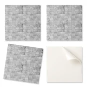 shumee Paket PVC ploščic z vzorcem za dnevno sobo, samolepilne kamnite ploščice z vzorcem 9x30x30 cm